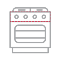 Oven appliance icon