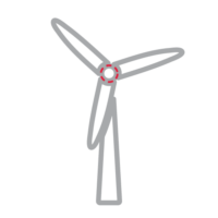 Renewable energy windmill icon