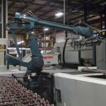 Salvagnini CNC Panel Bender machinery in manufacturing warehouse